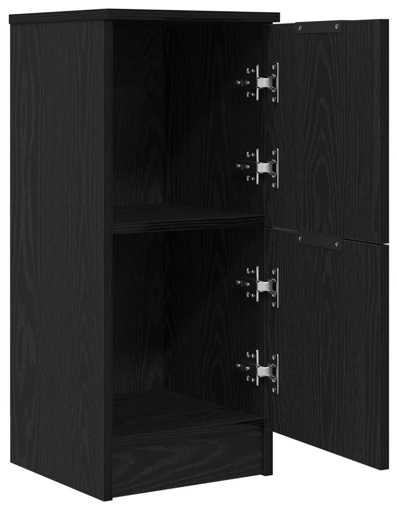vidaXL Μαύρο Διπλό Γραφείο - 30x30x70 εκ, Κατασκευασμένο από Επεξεργασμένο Ξύλο