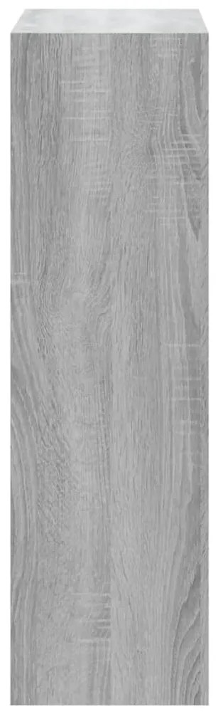 vidaXL Παπουτσοθήκη Γκρι Sonoma 63x24x81 εκ. από Επεξεργασμένο Ξύλο