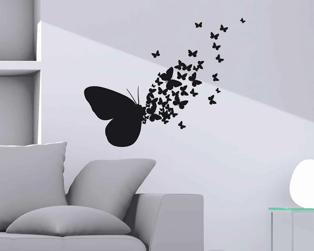 Διακοσμητικά αυτοκόλλητα τοίχου Butterflies Silhouettes Ango