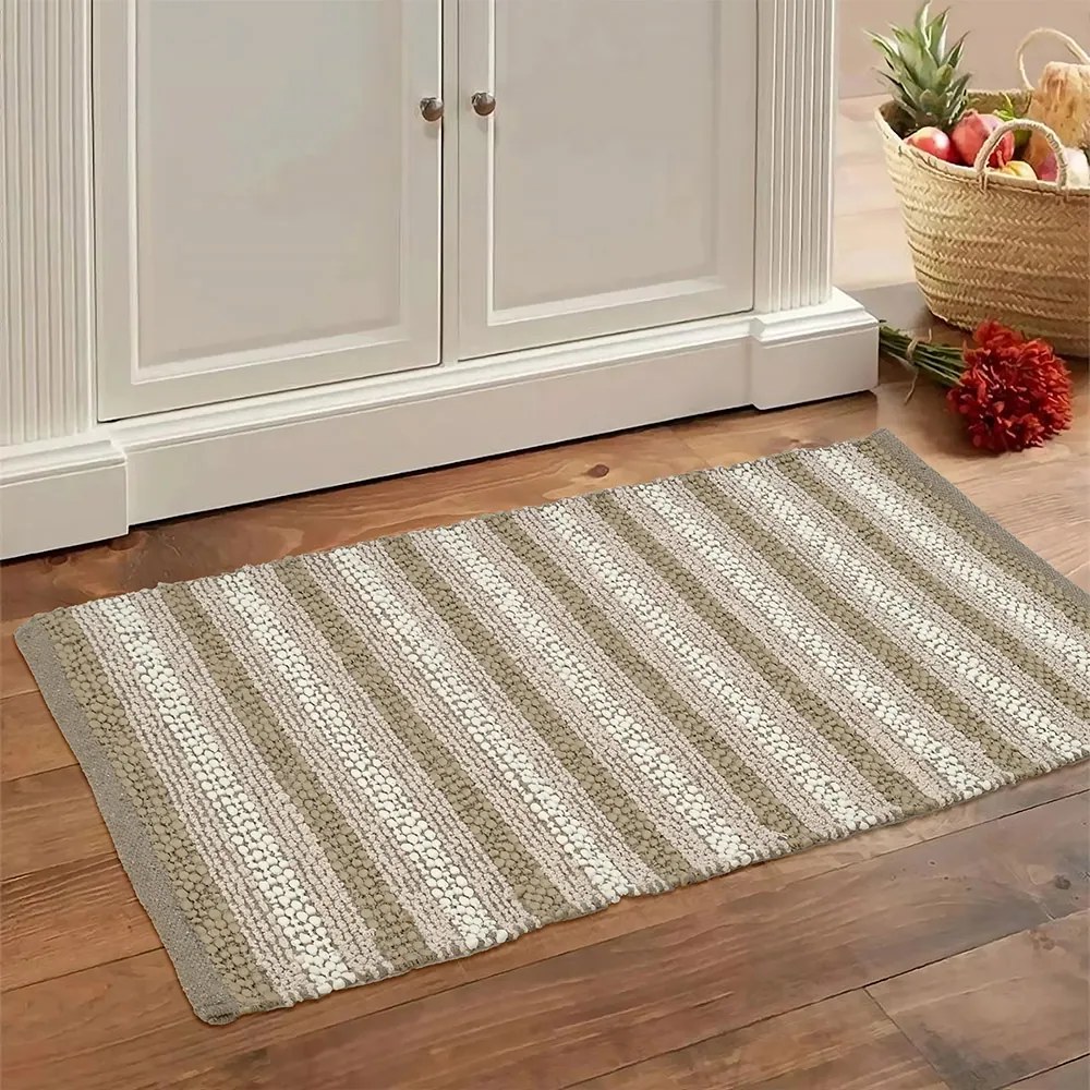 Πατάκι Κουζίνας Αντιολισθητικό Wango Taupe 60x90 - Lino Home