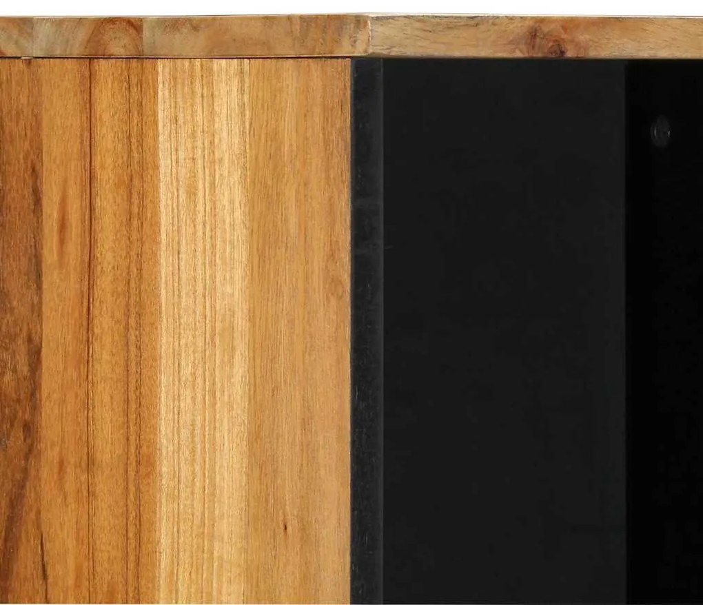 vidaXL Ντουλάπι Μπάνιου Καφέ 38 x 33 x 160 εκ. Μασίφ ξύλο ακακίας