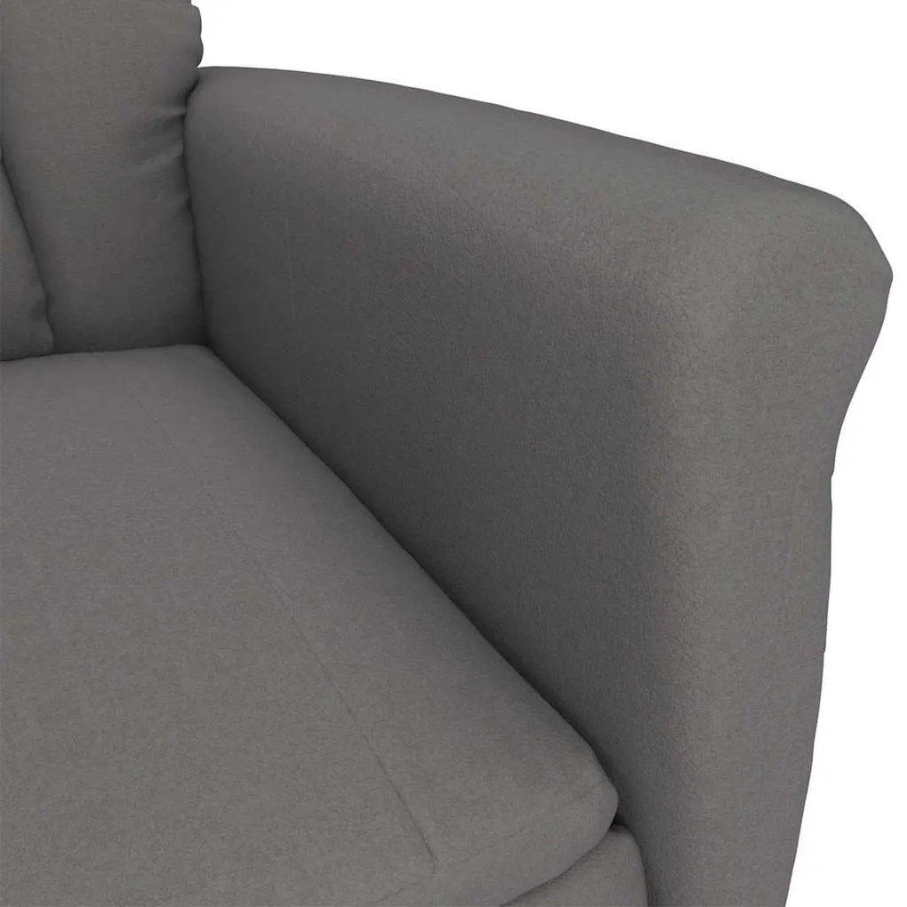 vidaXL Καρέκλα μασάζ Σκούρο γκρι 70.5 x 96.5 x 95 cm Πολυεστέρας