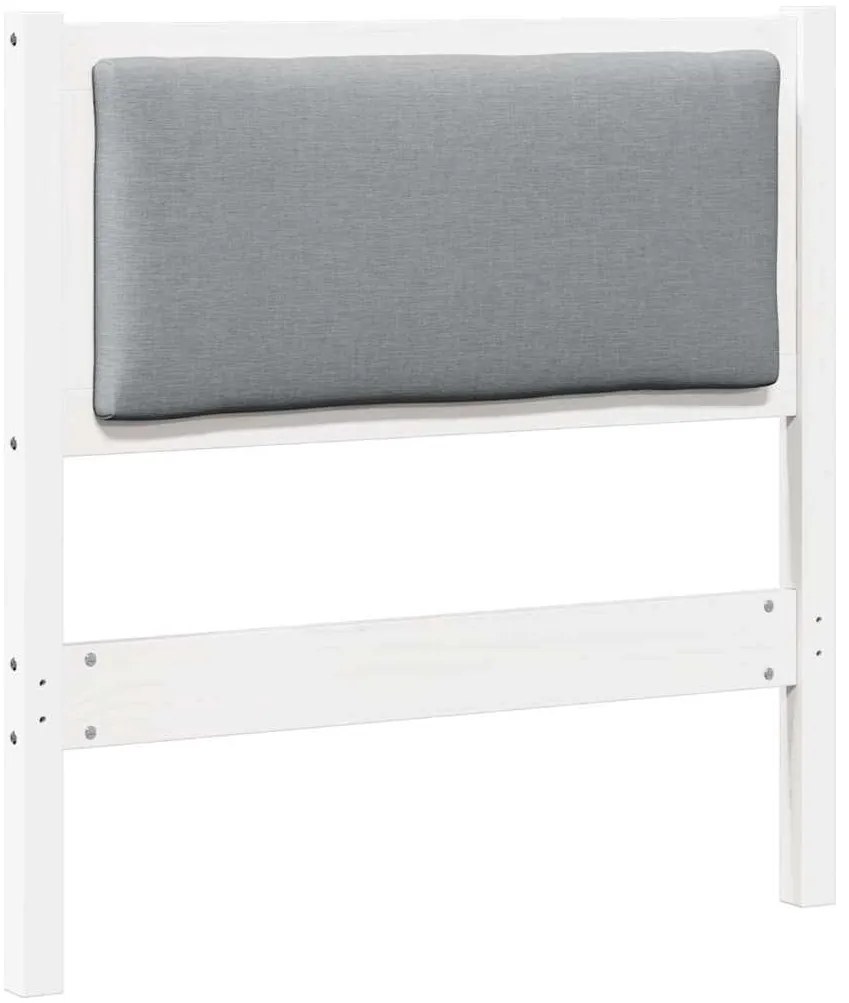 vidaXL Κεφαλάρι Άλλο Λευκό 80 cm Μασίφ ξύλο πεύκου