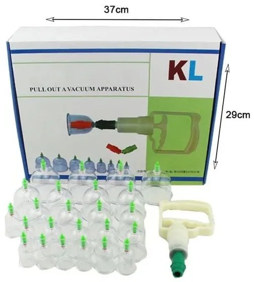 KL Θεραπευτική Συσκευή με Βεντούζες 24τμχ - Pull Out A Vacuum Apparatus 24pcs