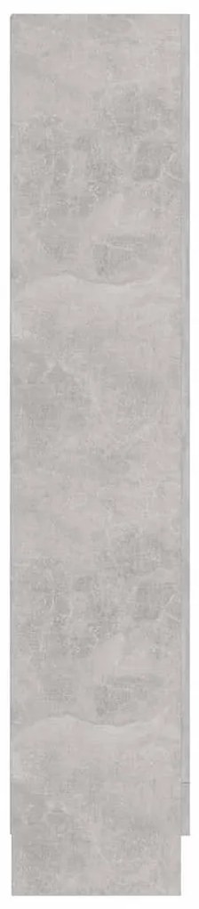 vidaXL Βιτρίνα Γκρι του Σκυροδέματος 82,5 x 30,5 x 150 εκ. Επεξ. Ξύλο