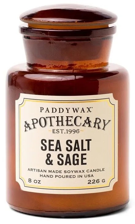 Κερί Σόγιας Αρωματικό Apothecary Sea Salt And Sage 226gr Paddywax Soy Wax