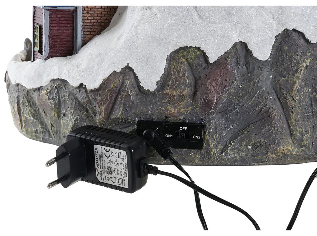 Χριστουγεννιάτικο Στολίδι DKD Home Decor Πόλη Φως LED Ρητίνη PVC (47 x 36 x 34 cm)