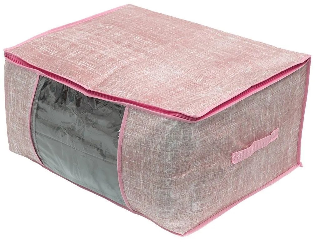 ESTIA ΘΗΚΗ ΑΠΟΘΗΚΕΥΣΗΣ CORAL NON WOVEN ΥΦΑΣΜΑΤΙΝΗ ΜΕ ΔΙΠΛΟ ΦΕΡΜΟΥΑΡ 60x45x30cm