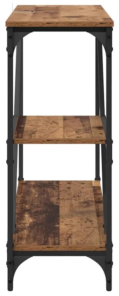 vidaXL Τραπέζι κονσόλας Παλιό Ξύλο 88,5 x 30 x 75 εκ.