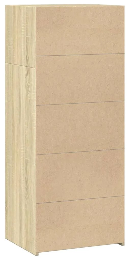 vidaXL Ντουλάπι Sonoma Δρυός 50x41x124 εκ. από Επεξεργασμένο Ξύλο