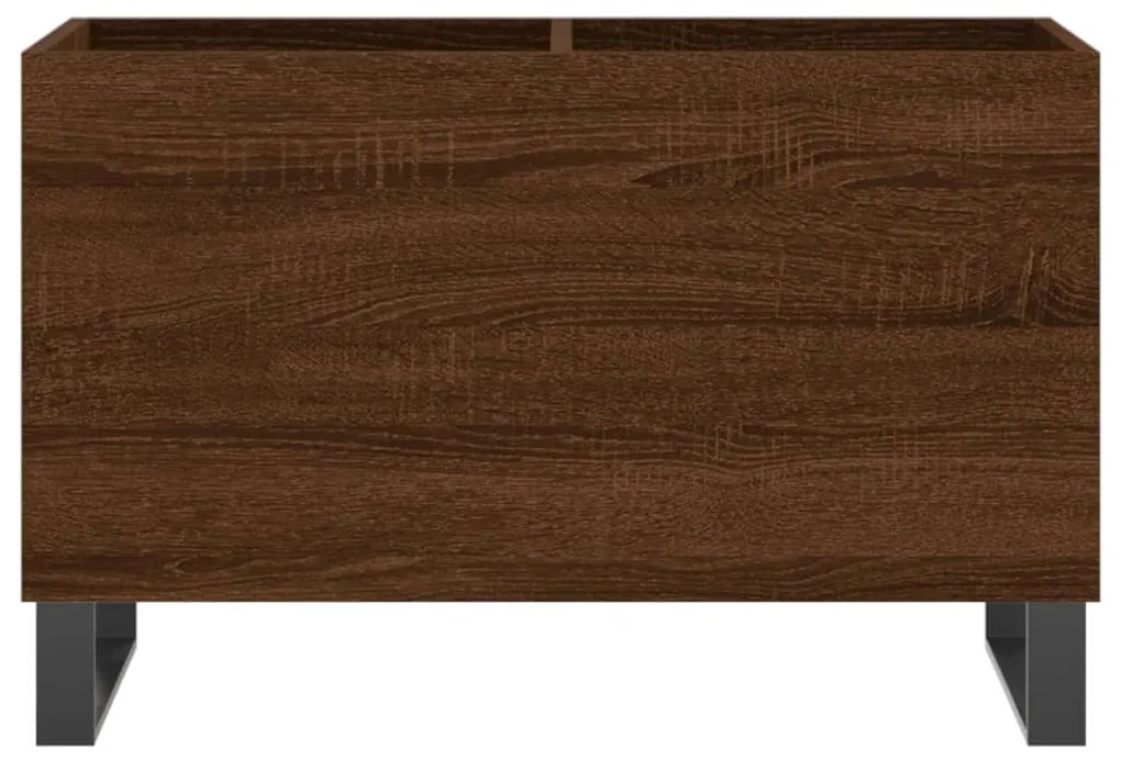 vidaXL Δισκοθήκη Καφέ Δρυς 74,5 x 38 x 48 εκ. από Επεξεργασμένο Ξύλο