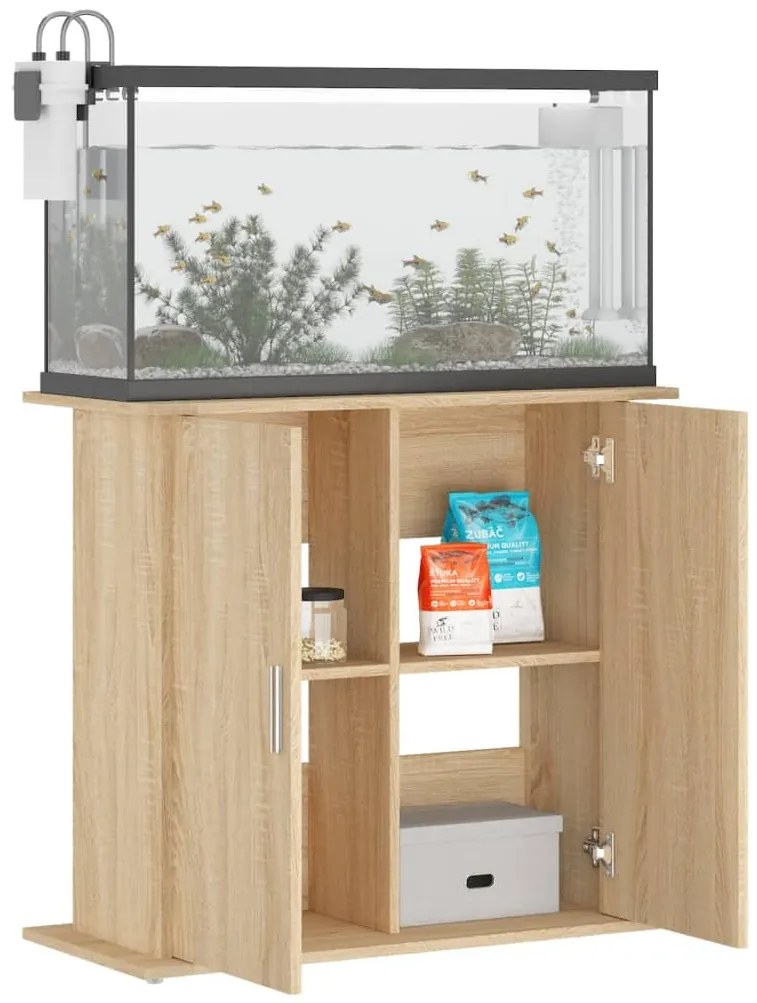 vidaXL Βάση Ενυδρείου Sonoma Δρυς 81 x 36 x 73 εκ. από Τεχνητό Ξύλο