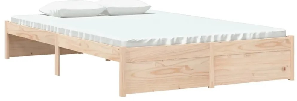 vidaXL Πλαίσιο Κρεβατιού 120 x 190 εκ. από Μασίφ Ξύλο Small Double