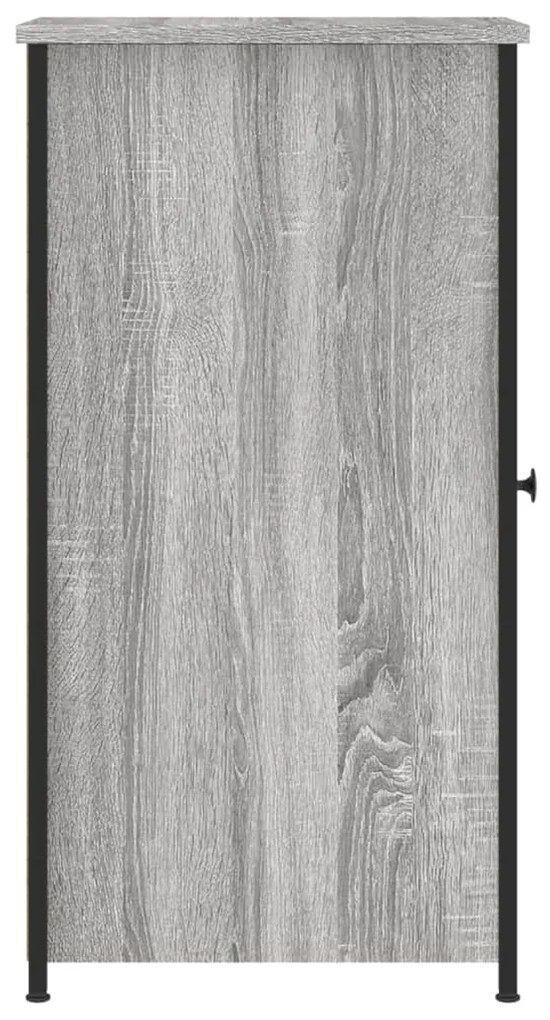 vidaXL Κομοδίνο Γκρι Sonoma 32 x 42 x 80 εκ. από Επεξεργασμένο Ξύλο