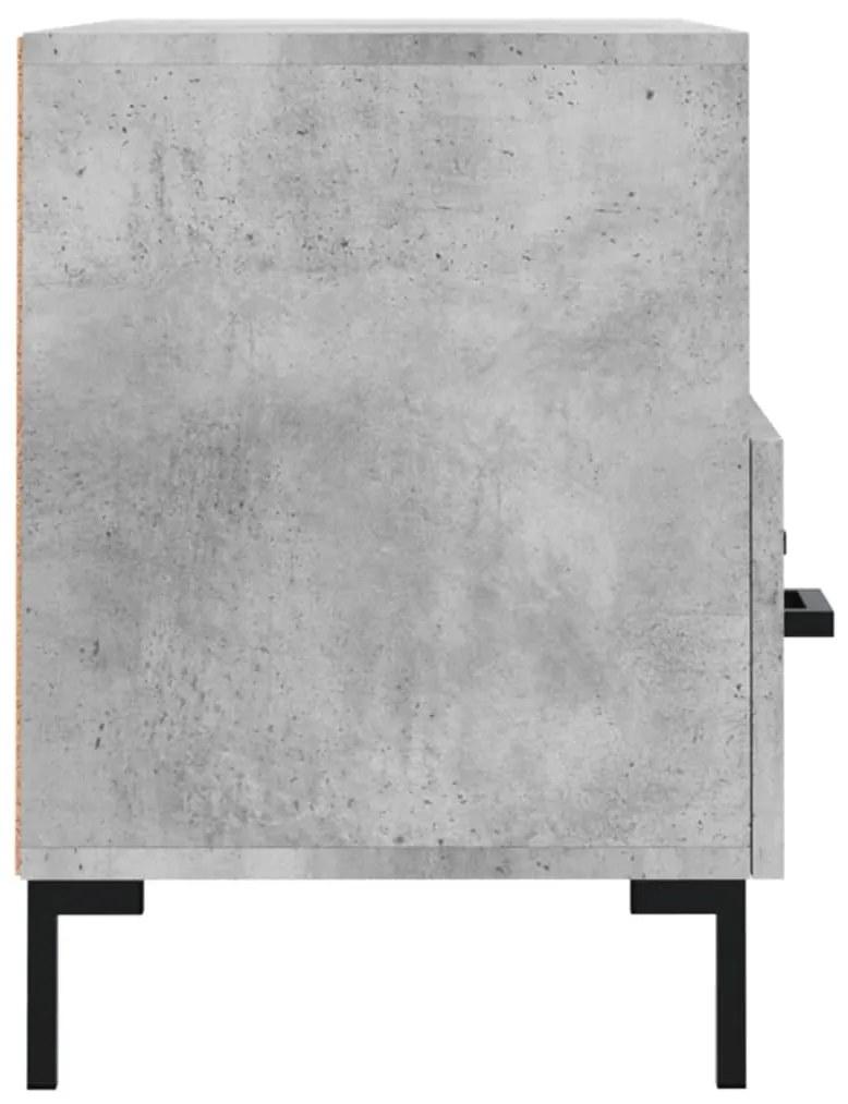 vidaXL Έπιπλο Τηλεόρασης Γκρι Σκυροδέματος 80x36x50 εκ. Επεξεργ. Ξύλο