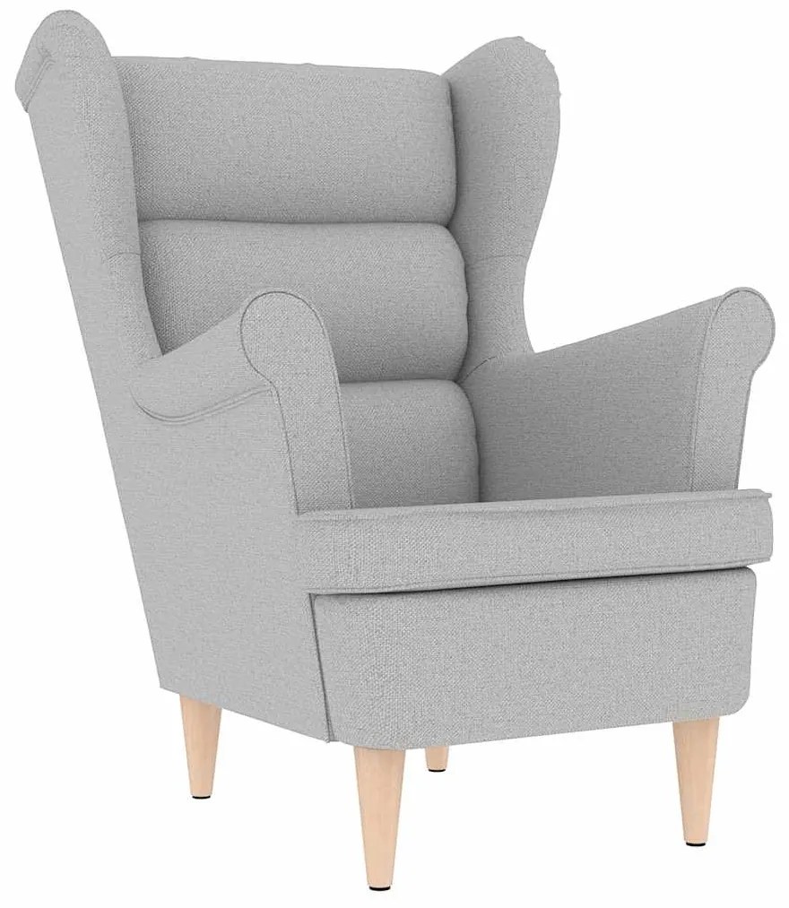 vidaXL πολυθρόνα Cloud Grey 74x84x100 cm Ύφασμα