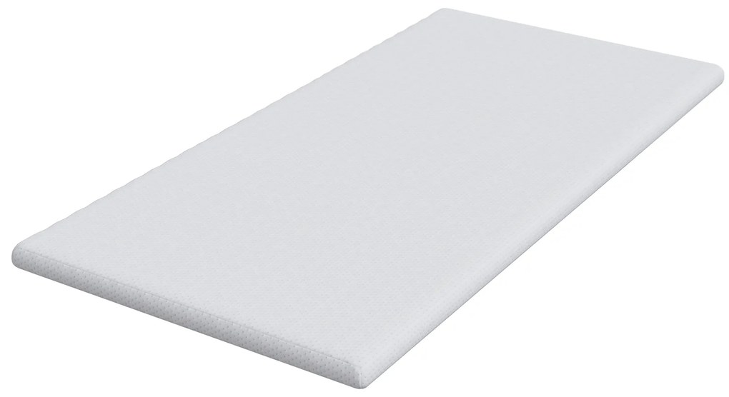 vidaXL Στρώματα Λευκό 120 x 200 cm 100% ύφασμα πολυεστέρα με τζακάρ