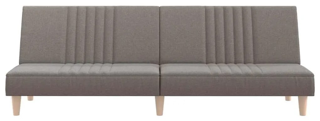 vidaXL Καναπές Κρεβάτι Taupe Υφασμάτινος