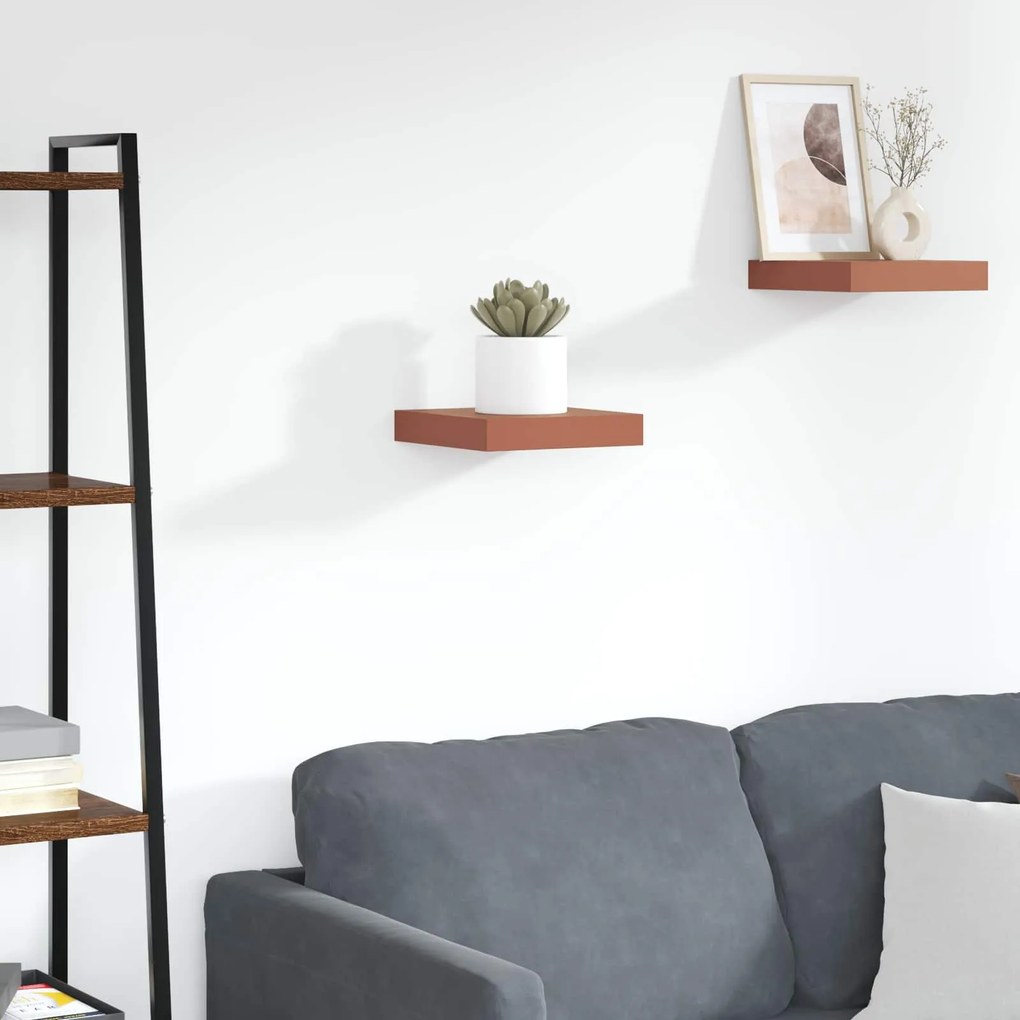 vidaXL Ράφι Τοίχου Κόκκινο 23 x 23,5 x 4 εκ Επεξεργασμένο ξύλο