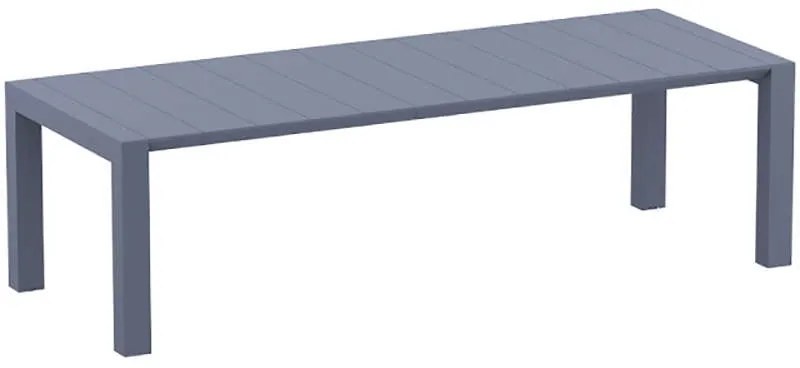 ΕΠΕΚΤ.ΤΡΑΠΕΖΙ ΠΟΛ/ΝΙΟΥ VEGAS 100X260/300εκ. DARK GREY