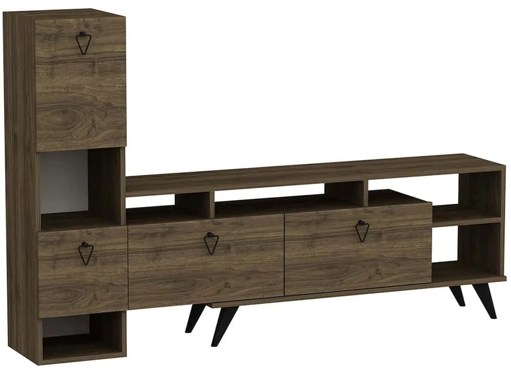 Σύνθεση Τηλεόρασης Emmy 505CRL1928 184,8x35x120cm Walnut