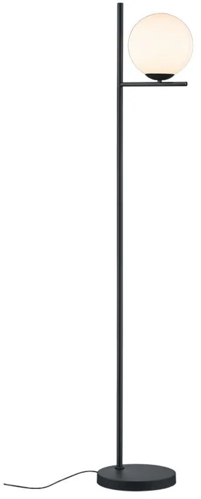 Φωτιστικό Δαπέδου Pure 402000132 1xE14 28W Φ25cm 150cm Black-White Trio Lighting Metal, Glass