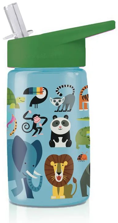 Παγούρι 450ml Με Καλαμάκι Crocodile Creek Tritan Ζώα Της Ζούγκλας