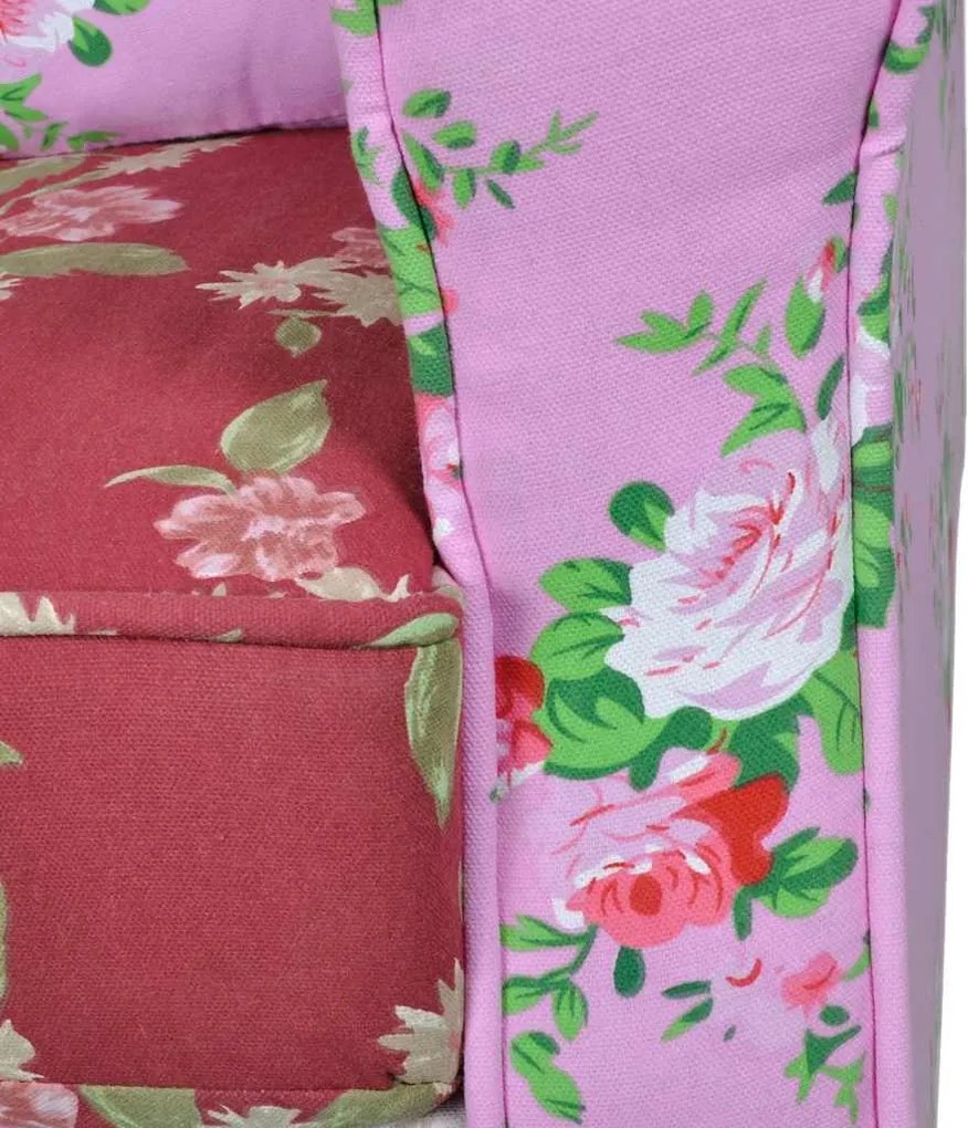 vidaXL Μπερζέρα με Σχέδιο Patchwork Υφασμάτινη