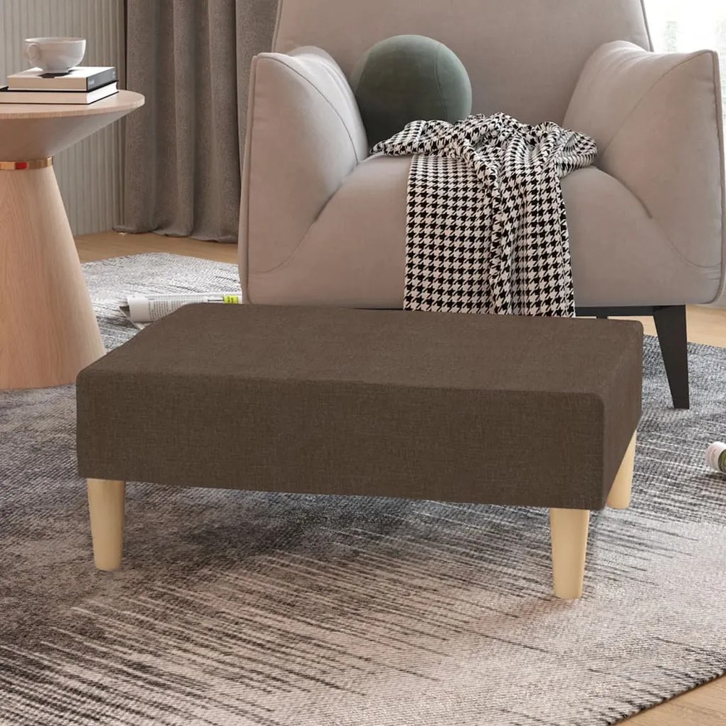 vidaXL Σκαμπό/Υποπόδιο Χρώμα Taupe 78 x 56 x 32 εκ. Υφασμάτινο