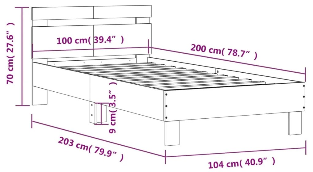 ΠΛΑΙΣΙΟ ΚΡΕΒΑΤΙΟΥ ΜΕ ΚΕΦΑΛΑΡΙ ΚΑΦΕ ΔΡΥΣ 100X200 ΕΚ. ΕΠΕΞ. ΞΥΛΟ 838532