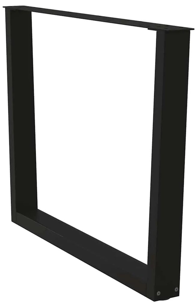 vidaXL Πόδια Τραπεζαρίας Σχήματος V 2 τεμ. Μαύρο 100x (72-73,3) εκ. Ατσάλι