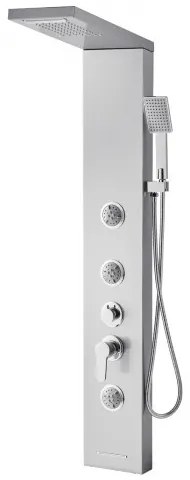 VEVOR Shower Panel Tower System Stainless Steel Column Rainfall Head Massage Jet