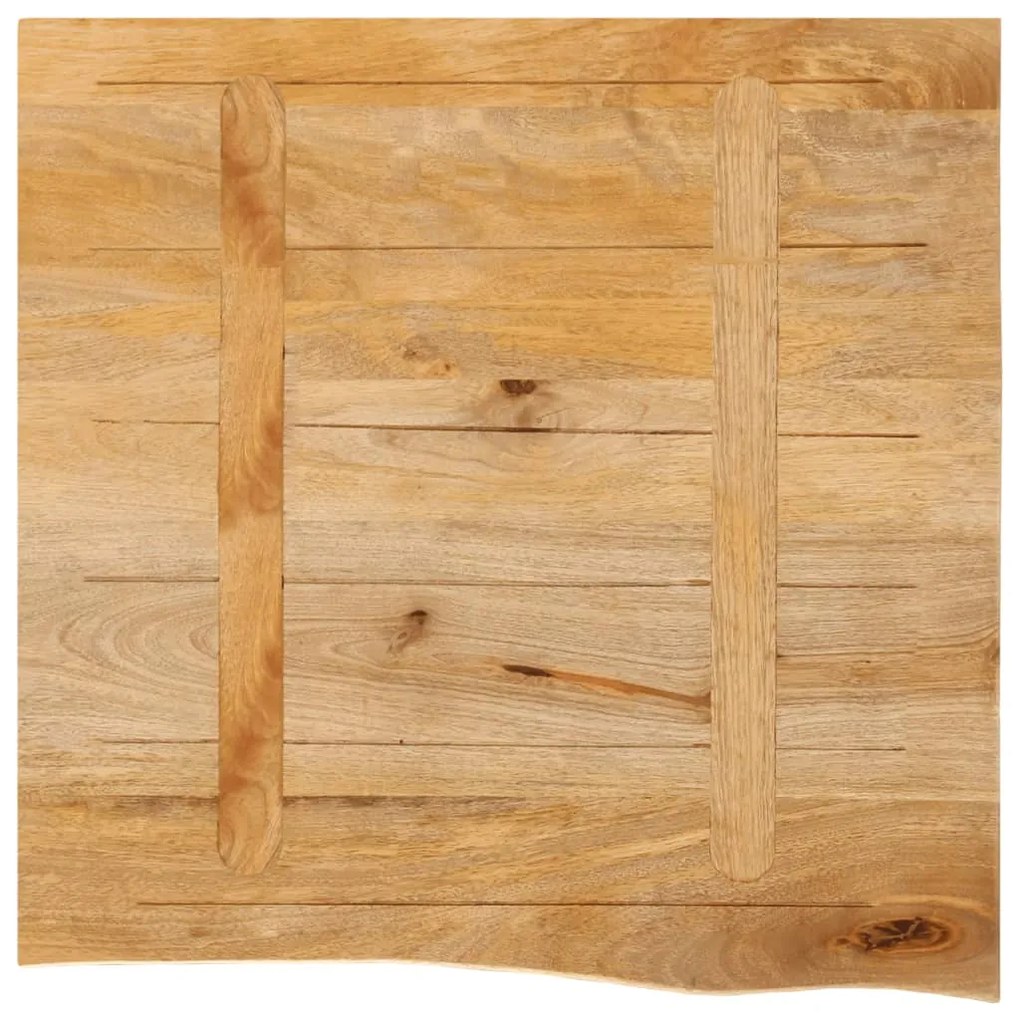 vidaXL Επιφάνεια Τραπεζιού 40x40x2,5 εκ. Live Edge Μασίφ Ξύλο Μάνγκο