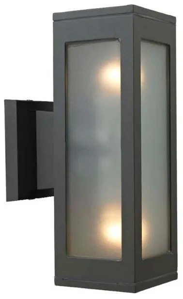 Απλίκα Φωτιστικό Τοίχου A0240-1 Ε27 60W Ανθρακί IP44 Sunlight-A0240-1-Ανθρακί A0240-1