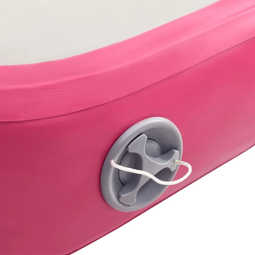vidaXL Στρώμα Ενόργανης Φουσκωτό Ροζ 300 x 100 x 15 εκ. PVC με Τρόμπα