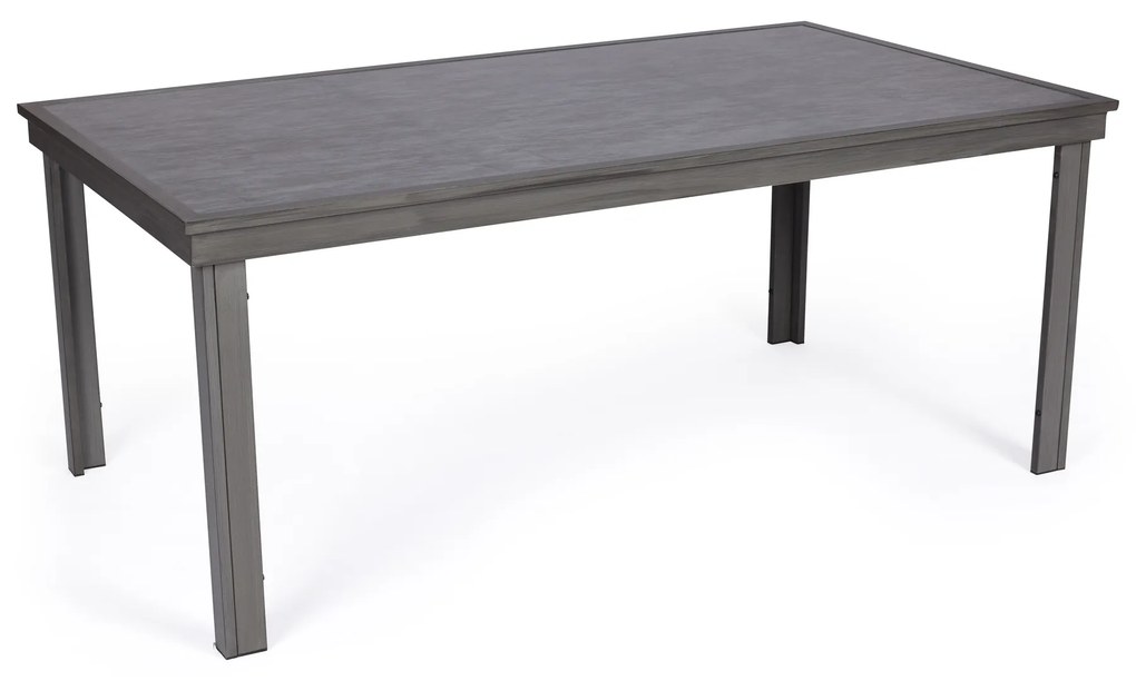 Τραπεζαρία κήπου &quot;Scana&quot;σετ 7τμχ αλουμίνιο ανθρακί-textilene γκρι 180x100x75