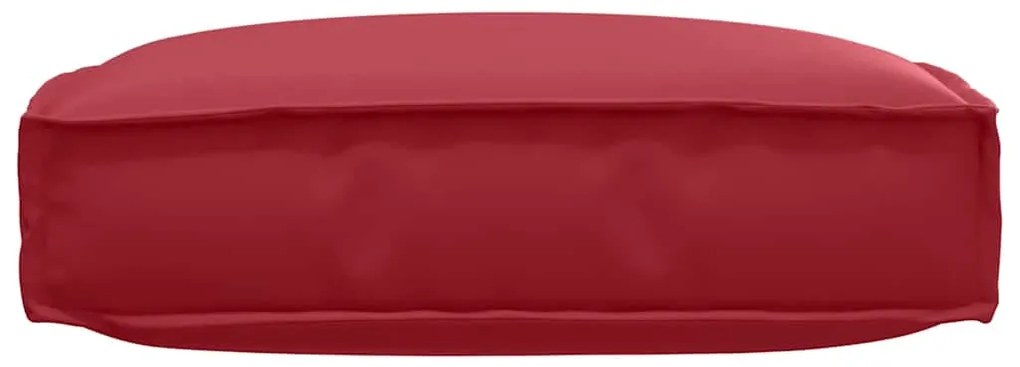 vidaXL Μαξιλάρι παλέτας για κάθισμα Κόκκινο 60 x 60 x 12 cm