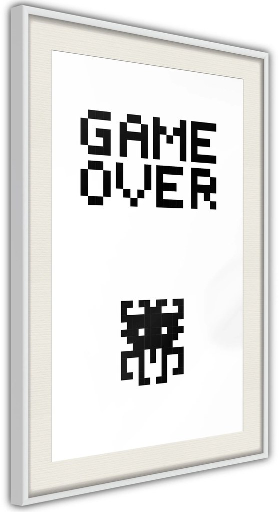 Αφίσα - Game Over - 20x30 - Χρυσό - Χωρίς πασπαρτού