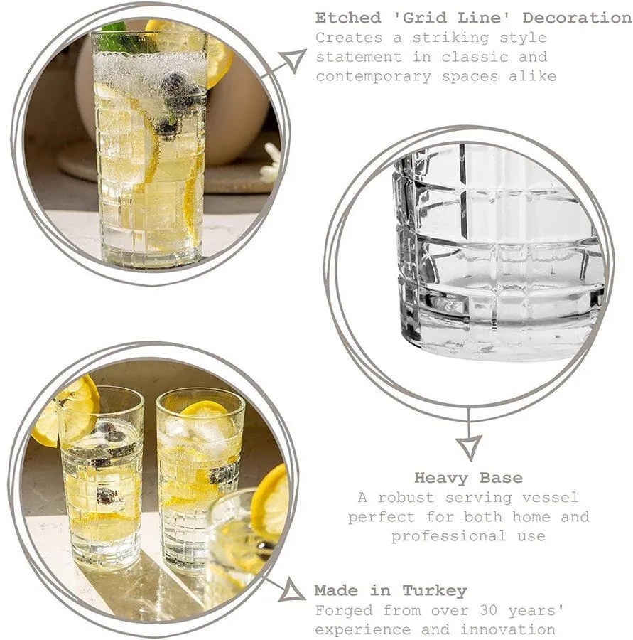 Σετ 6τεμ. Ποτήρι Νερού BRIT 356ml - LAV