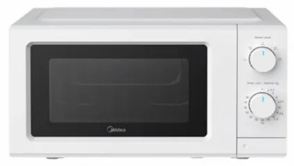 Φούρνος μικροκυμάτων Midea MD-MP012MKWH, 700W, 19L, Απόψυξη, 5 Επίπεδα Ισχύος, Χρονοδιακόπτης, Λευκό