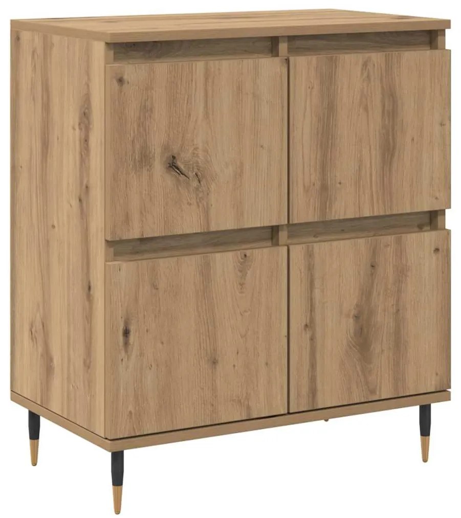 vidaXL Παραδοσιακά Πλευρικά Έπιπλα 2 pcs artisan δρυς 120 x 35 x 70 εκ