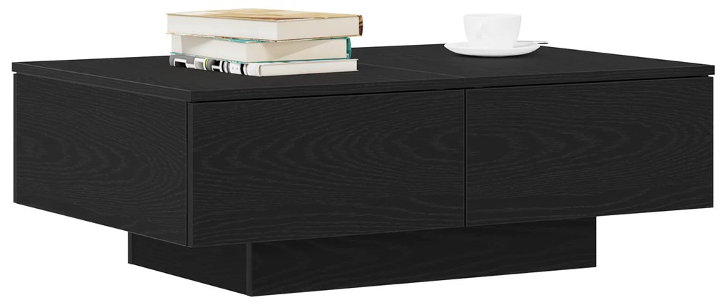 vidaXL Τραπεζάκι σαλονιού Μαύρος Δρυς 90x60x31 εκ. Επεξεργασμένο ξύλο