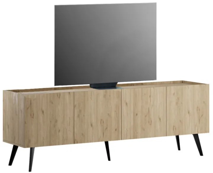 Έπιπλο τηλεόρασης Luna Megapap χρώμα florida oak 180x41x62εκ. - 0266582