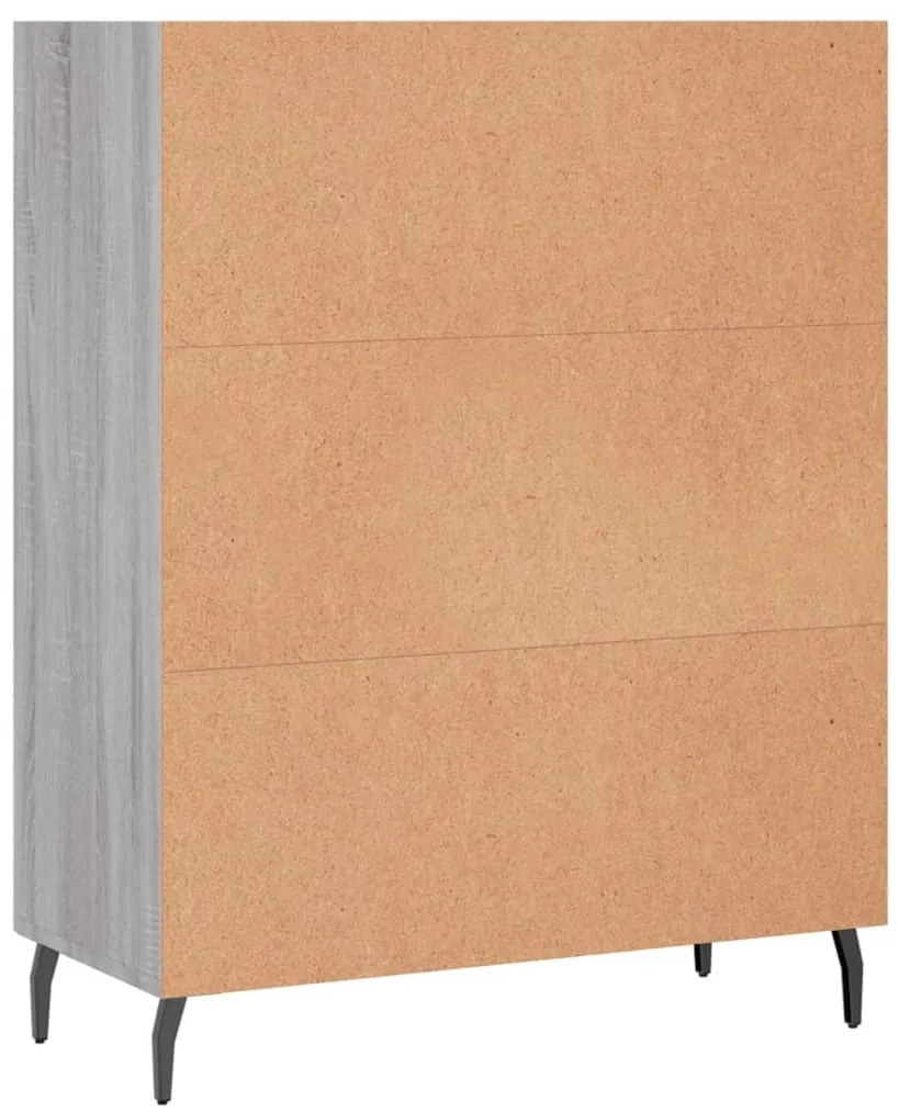 vidaXL Ραφιέρα Γκρι Sonoma 69,5 x 32,5 x 90 εκ. από Επεξεργασμένο Ξύλο