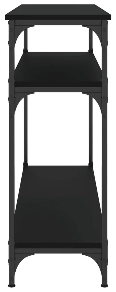 vidaXL Τραπέζι Κονσόλα Μαύρο 100x29x75 εκ. Επεξεργασμένο Ξύλο