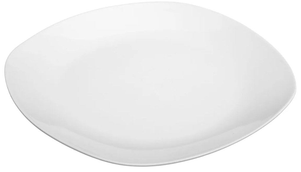 Πιάτο Φαγητού Ρηχό (25x25) S-D Square White 154035