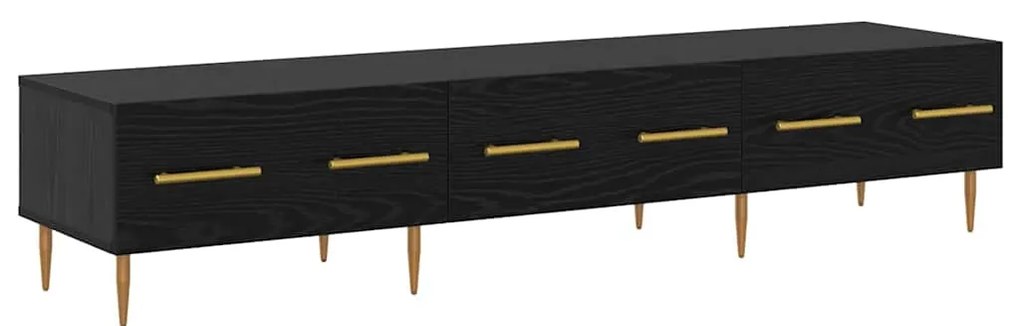 vidaXL Ντουλάπι TV Μαύρη Οξυά 150 x 36 x 30 εκ Επεξεργασμένο ξύλο