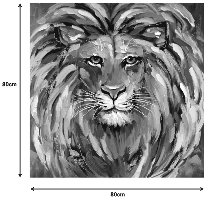 Πίνακας σε καμβά Martin Inart 80x3x80εκ - 296-000033