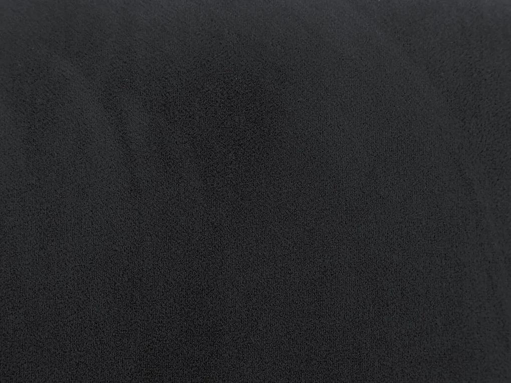 Σκαμπό σαλονιού Bloomington B105, Μαύρο, 41x53x63cm, Ταπισερί, Πόδια: Ρόδες, Ξύλο | Epipla1.gr