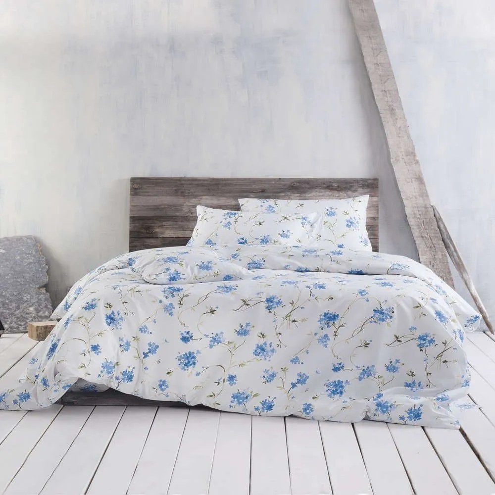 Σεντόνια Με Λάστιχο Σετ 3τμχ Next Colette Blue Ρυθμός Μονό 105x205cm Cotton-Polyester